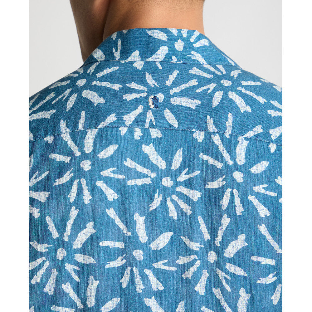 Remus Uomo 13992Ss 24 Blue Tapered Short Sleeve Shirt