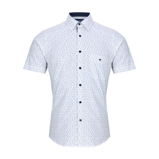 Drifter 14014Ss 12 Blue Short Sleeve Casual Shirt