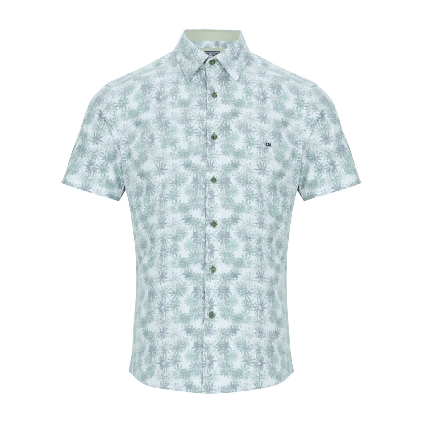 Drifter 14016SS 33 Green Short Sleeve Casual Shirt