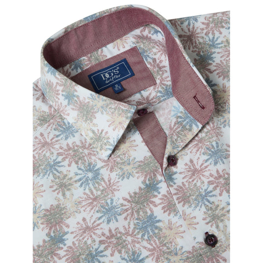 Drifter 14016SS 56 Terracota Short Sleeve Casual Shirt