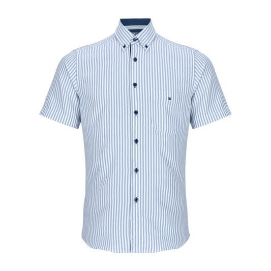 Drifter 14018SS 12 Blue Short Sleeve Casual Shirt