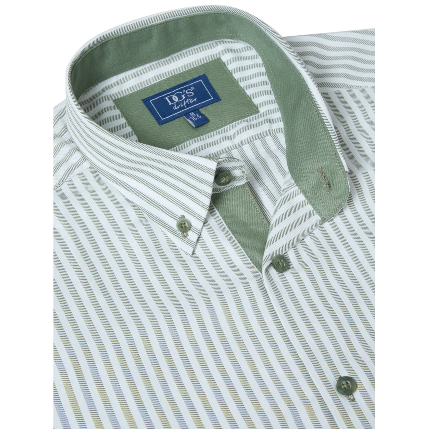Drifter 14018SS 13 Green Short Sleeve Casual Shirt