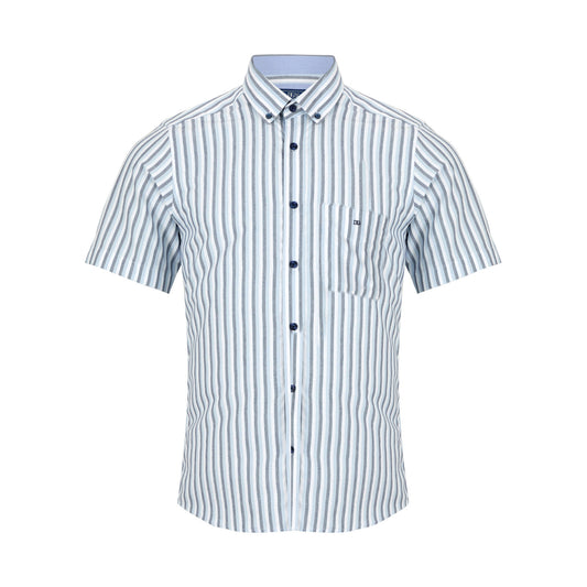 Drifter 14019SS 12 Blue Short Sleeve Casual Shirt