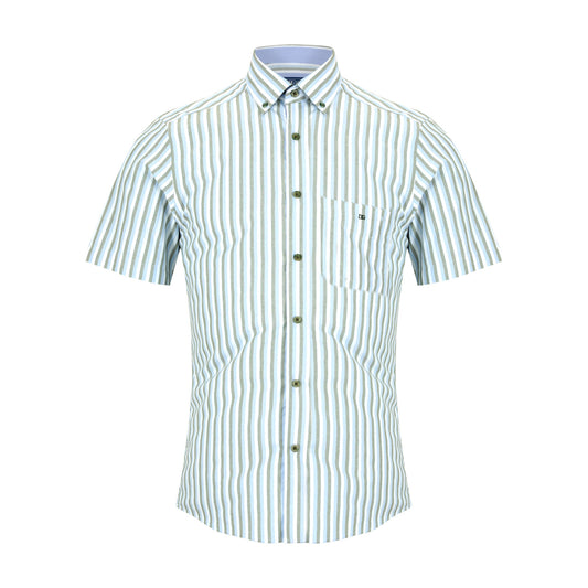 Drifter 14019SS 13 Green Short Sleeve Casual Shirt