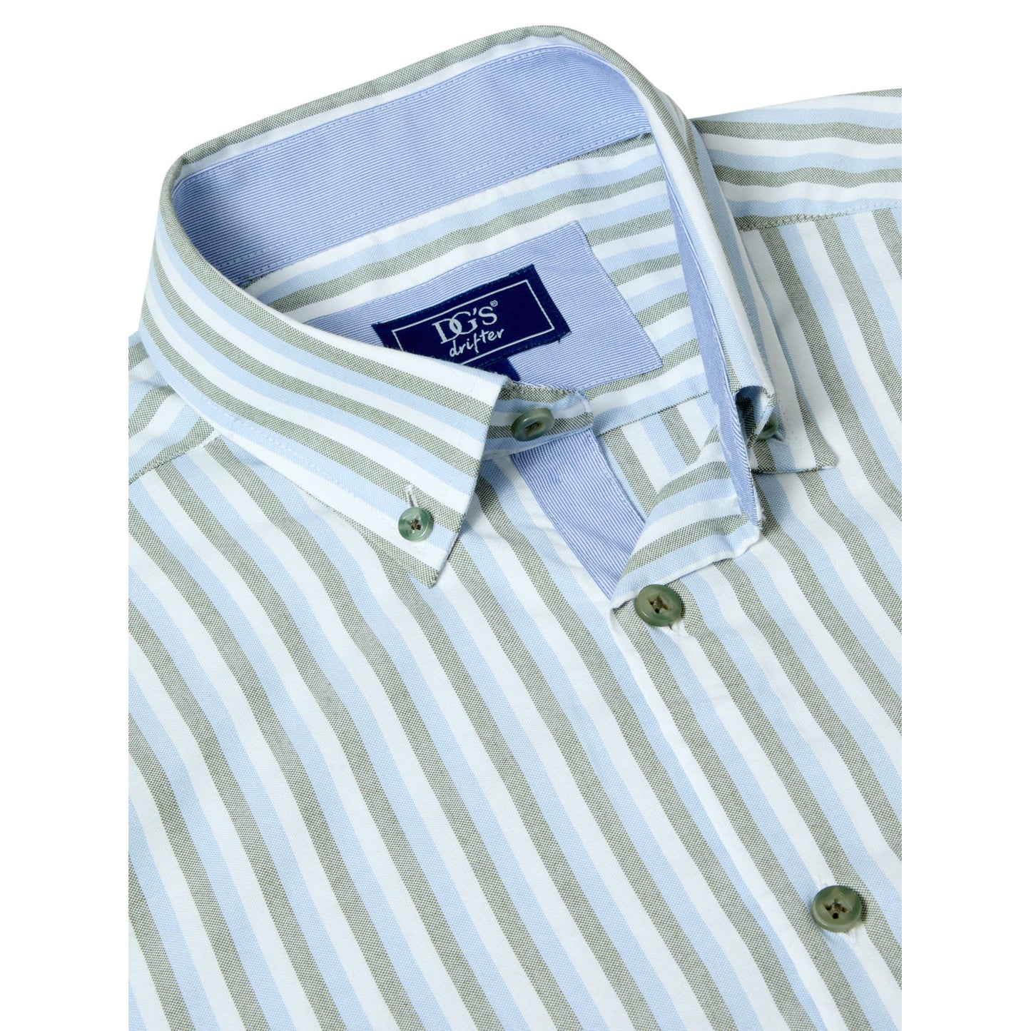Drifter 14019SS 13 Green Short Sleeve Casual Shirt