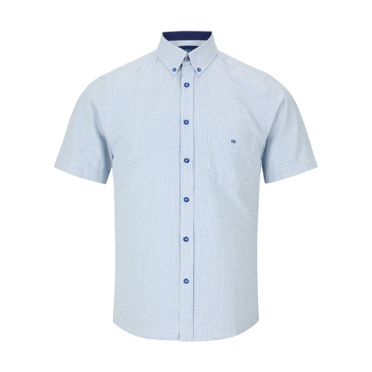 Drifter 14021SS 12 Blue Short Sleeve Casual Shirt