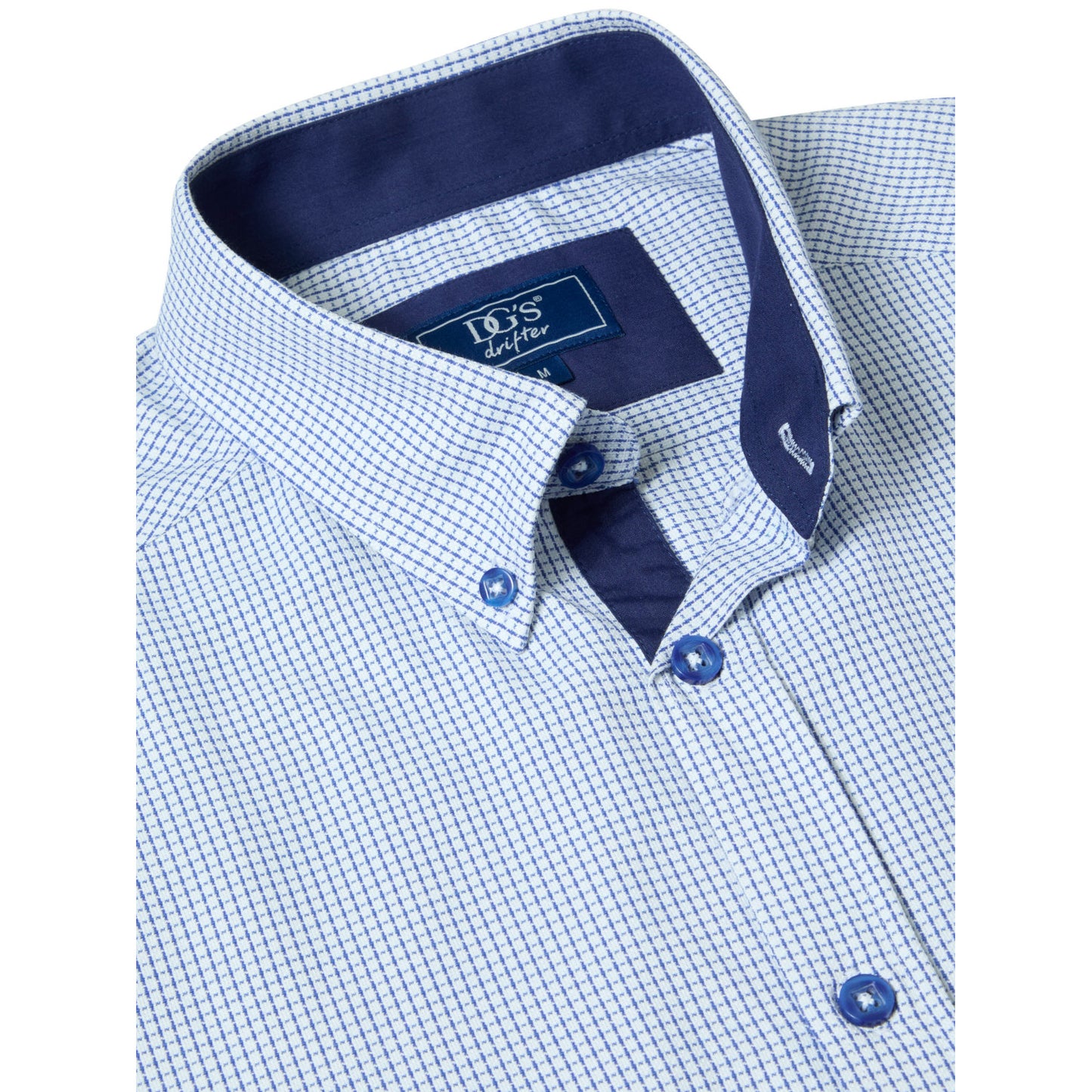 Drifter 14021SS 12 Blue Short Sleeve Casual Shirt