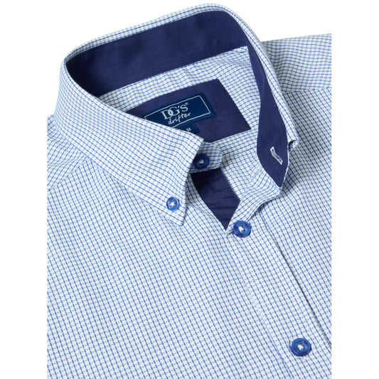 Drifter 14021SS 12 Blue Short Sleeve Casual Shirt
