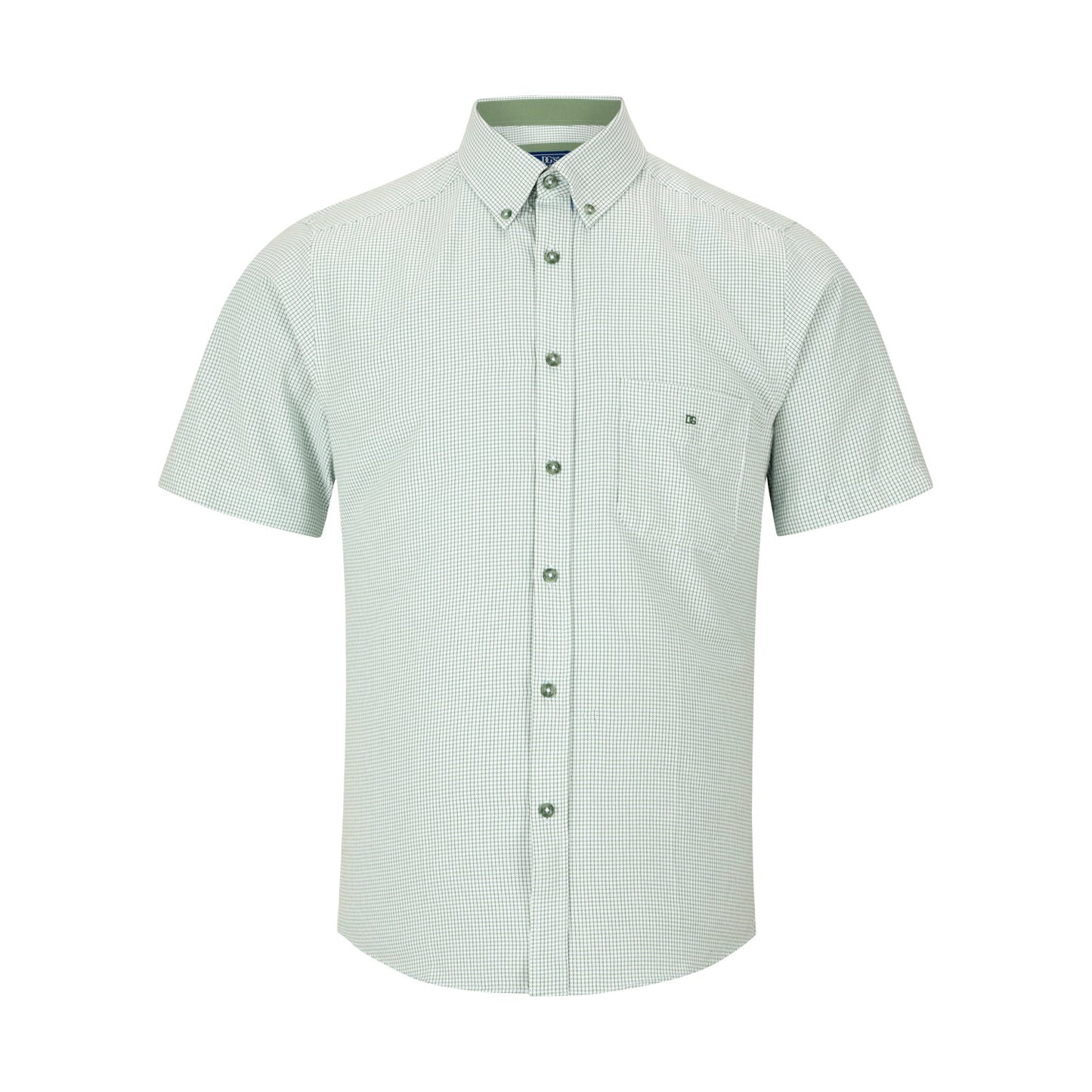 Drifter 14021SS 13 Green Short Sleeve Casual Shirt