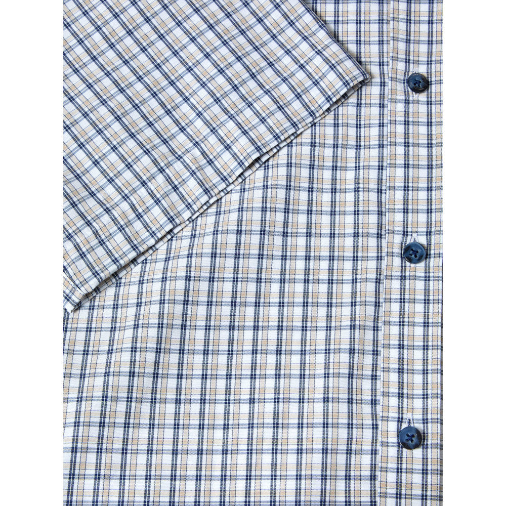 Drifter 14024Ss 42 Camel Short Sleeve Casual Shirt