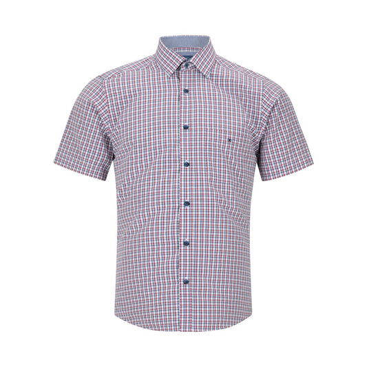 Drifter 14024Ss 66 Red Short Sleeve Casual Shirt