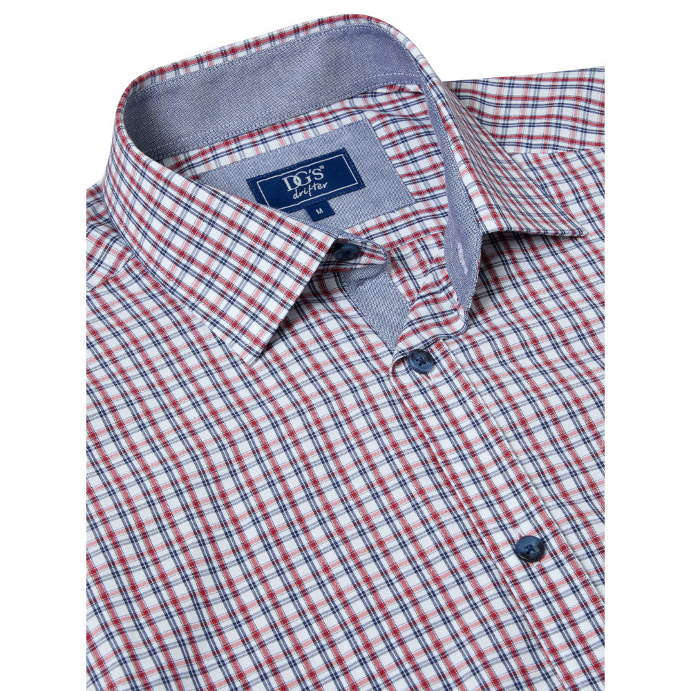 Drifter 14024Ss 66 Red Short Sleeve Casual Shirt