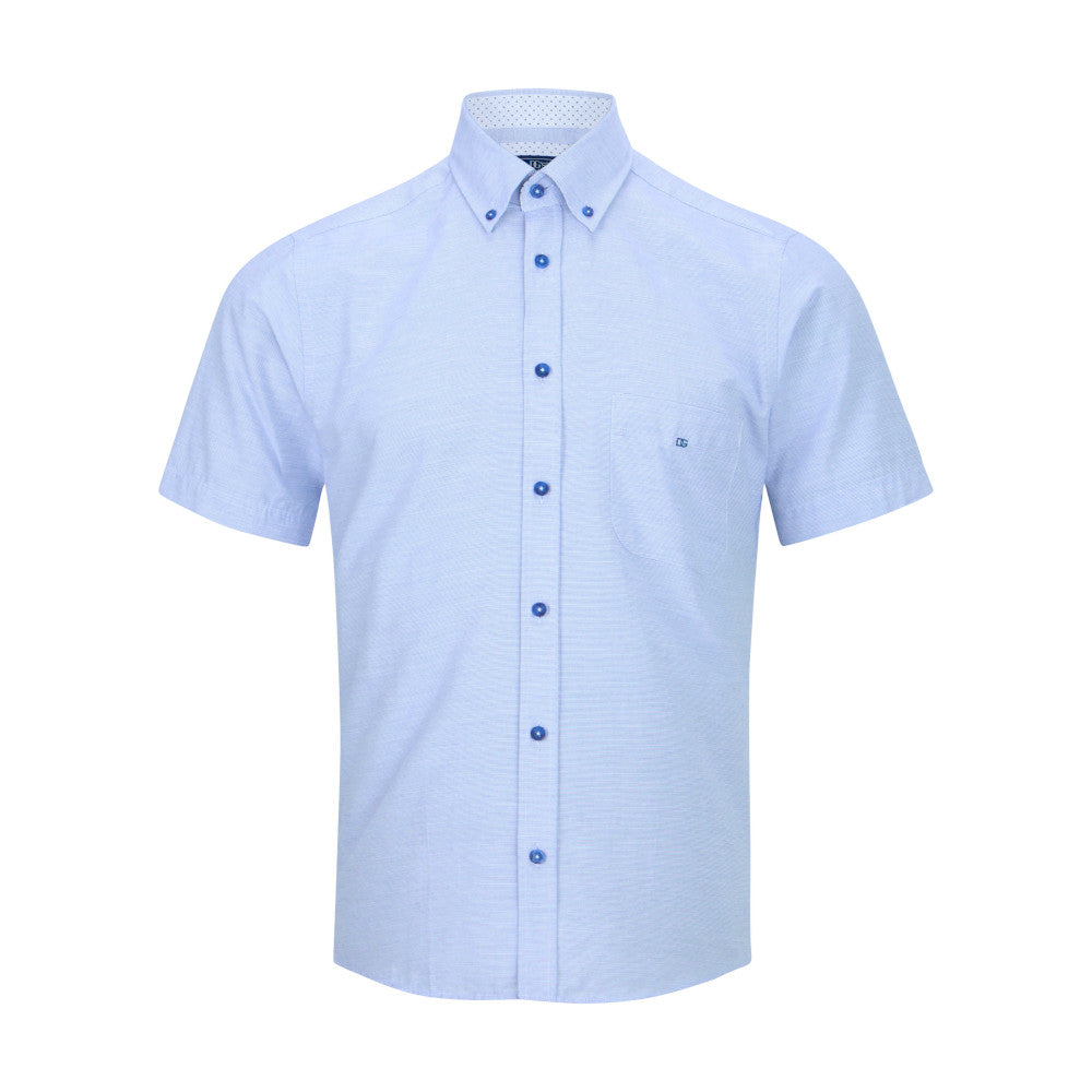 Drifter 14030SS 24 Blue Short Sleeve Casual Shirt