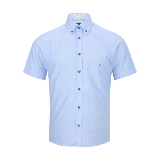 Drifter 14030SS 24 Blue Short Sleeve Casual Shirt