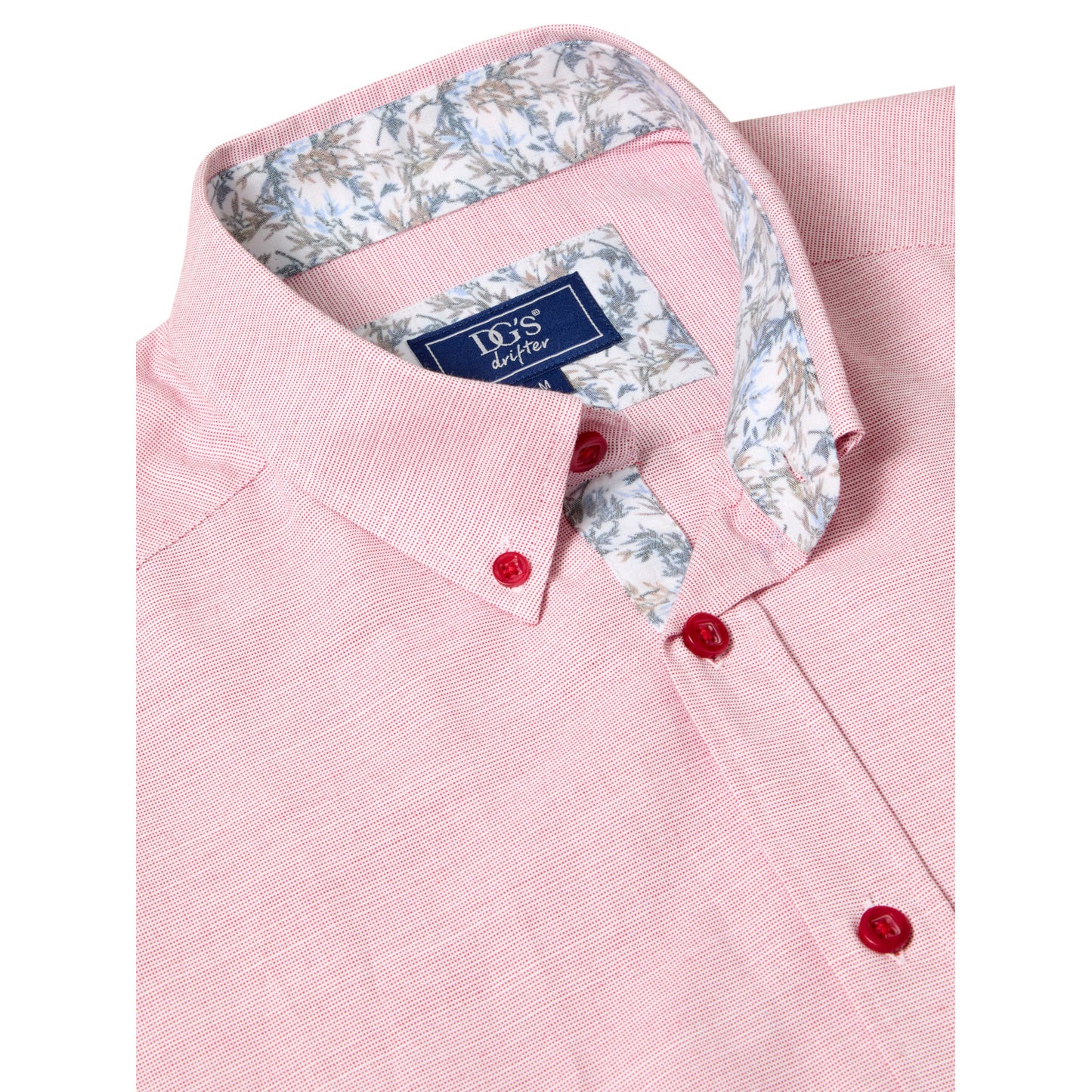 Drifter 14030SS 65 Red Short Sleeve Casual Shirt