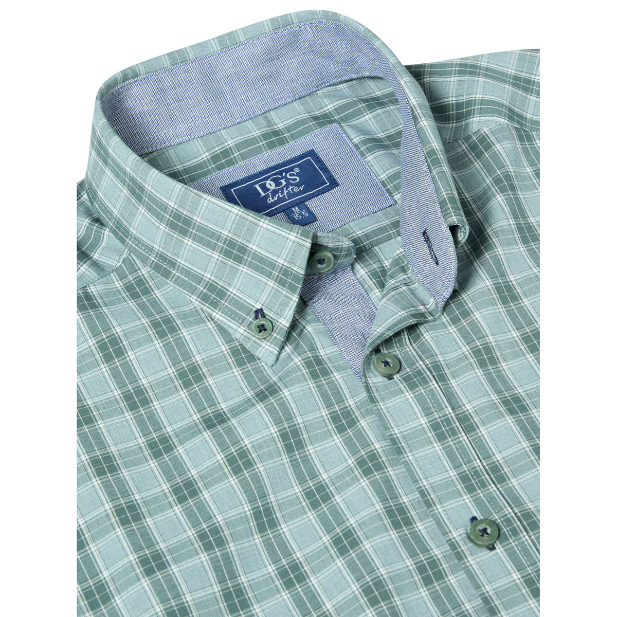 Drifter 14043 34 Green Regular Casual Shirt