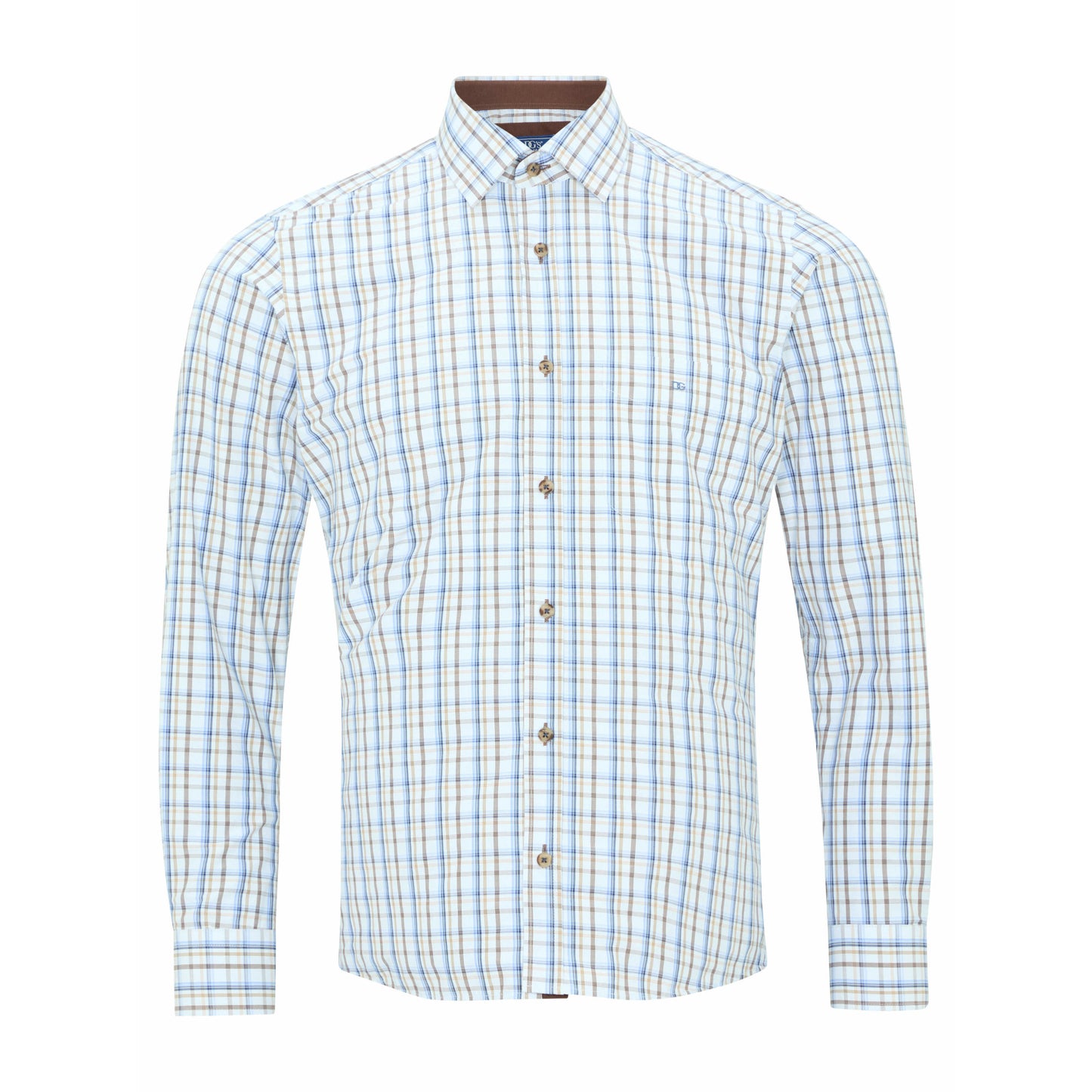 Drifter 14047 48 Brown Regular Casual Shirt