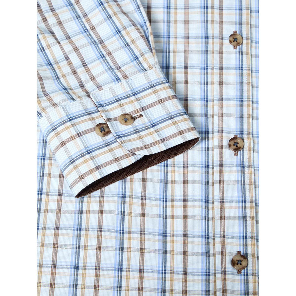 Drifter 14047 48 Brown Regular Casual Shirt