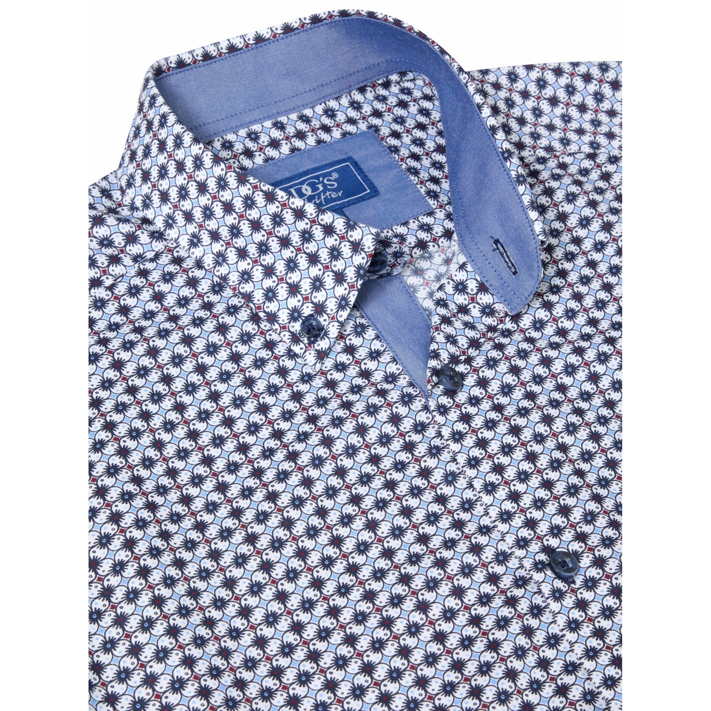 Drifter 14065 78 Navy Regular Casual Shirt