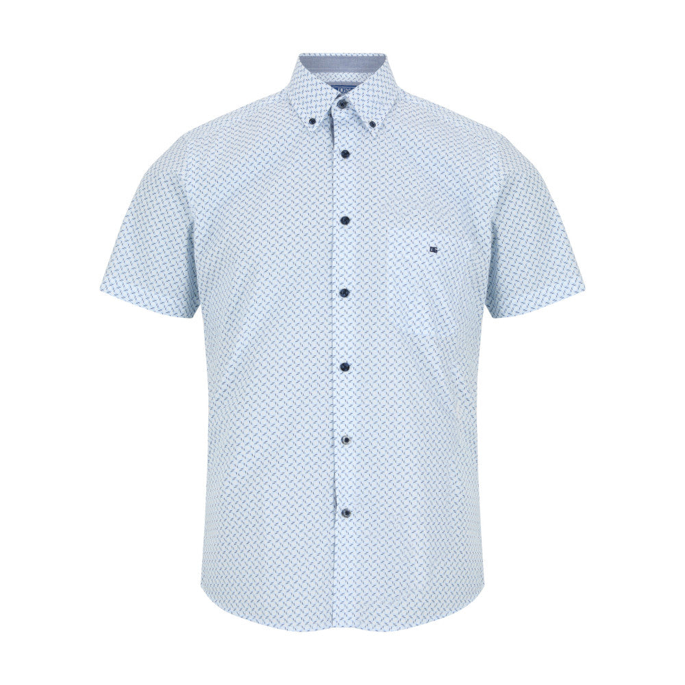 Drifter 14126SS 12 Blue Short Sleeve Casual Shirt