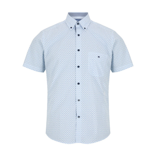 Drifter 14126SS 12 Blue Short Sleeve Casual Shirt