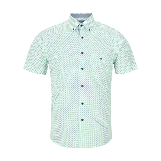 Drifter 14126SS 13 Green Short Sleeve Casual Shirt