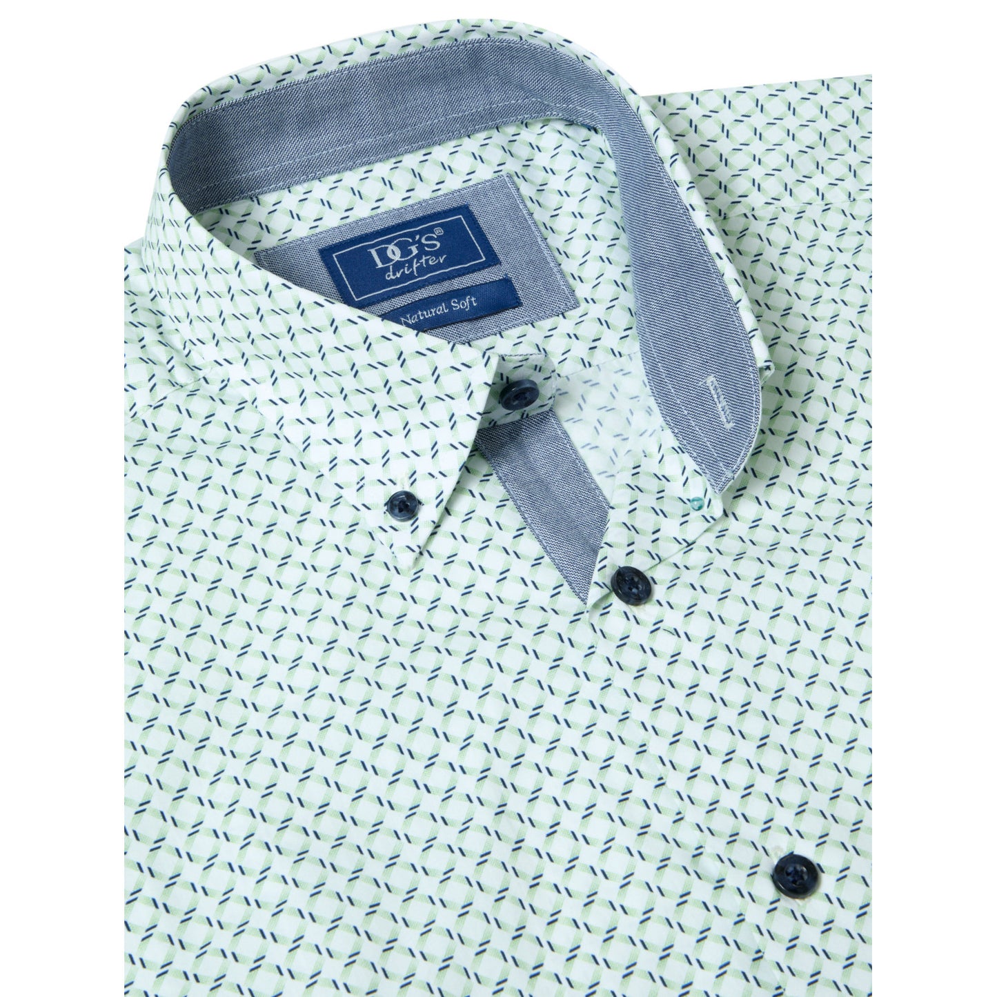 Drifter 14126SS 13 Green Short Sleeve Casual Shirt