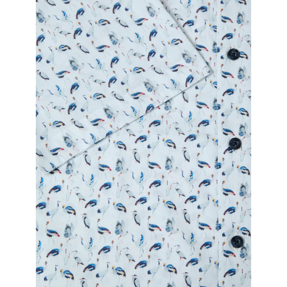 Drifter 14127Ss 12 Blue Short Sleeve Casual Shirt