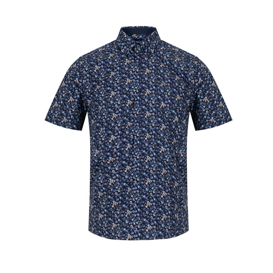 Drifter 14140SS 78 Navy Short Sleeve Casual Shirt