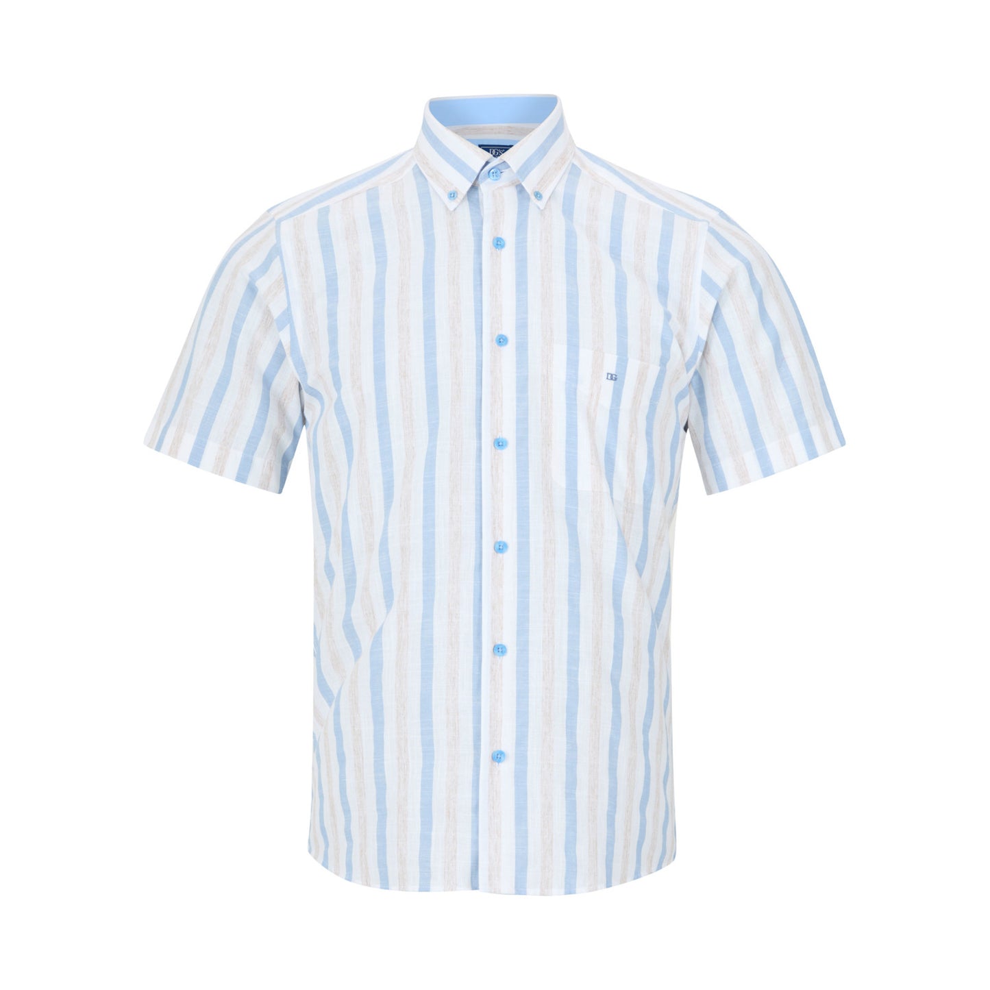 Drifter 14144SS 12 Blue Short Sleeve Casual Shirt