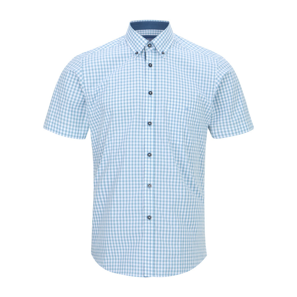Drifter 14148SS 26 Blue Short Sleeve Casual Shirt