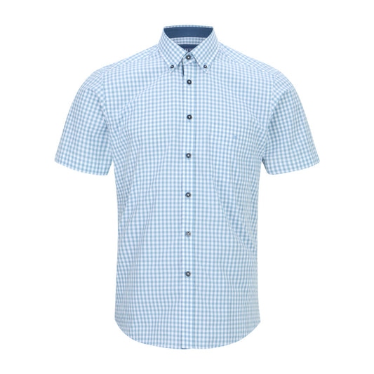 Drifter 14148SS 26 Blue Short Sleeve Casual Shirt
