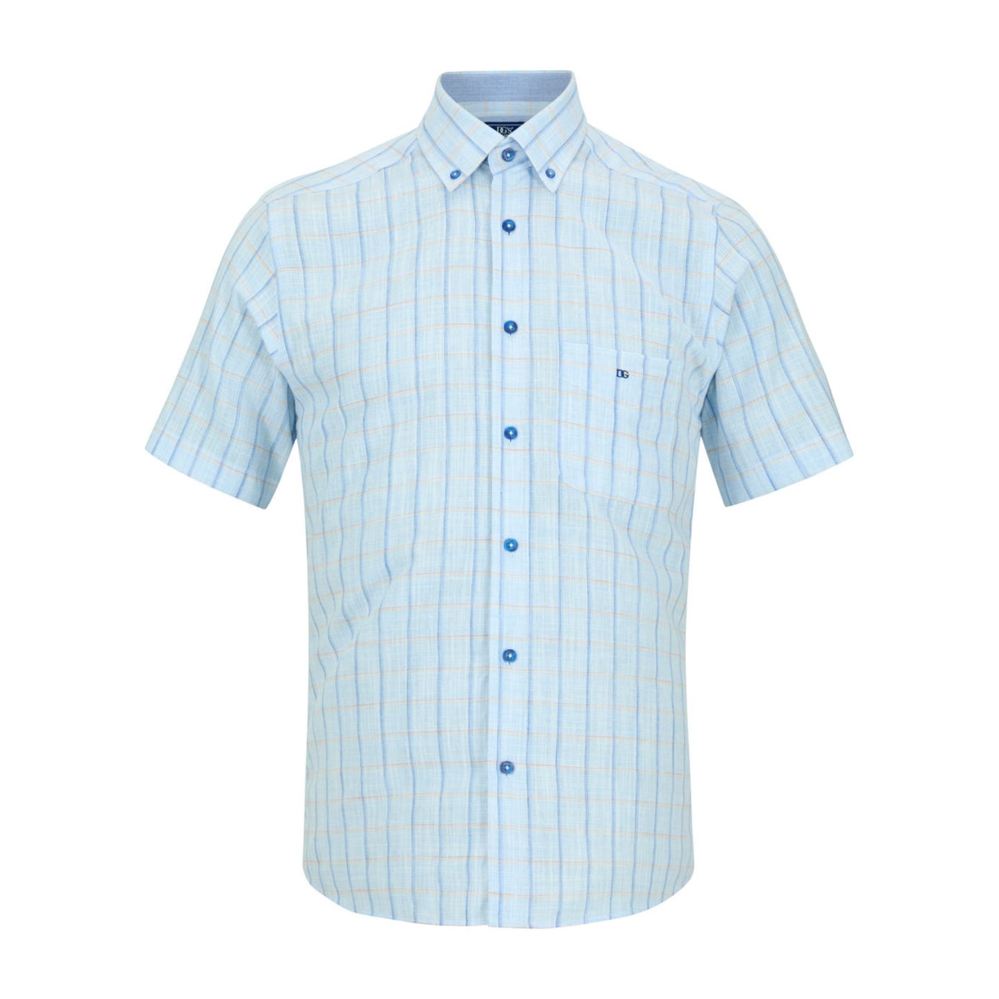 Drifter 14150SS 21 Light Blue Short Sleeve Casual Shirt