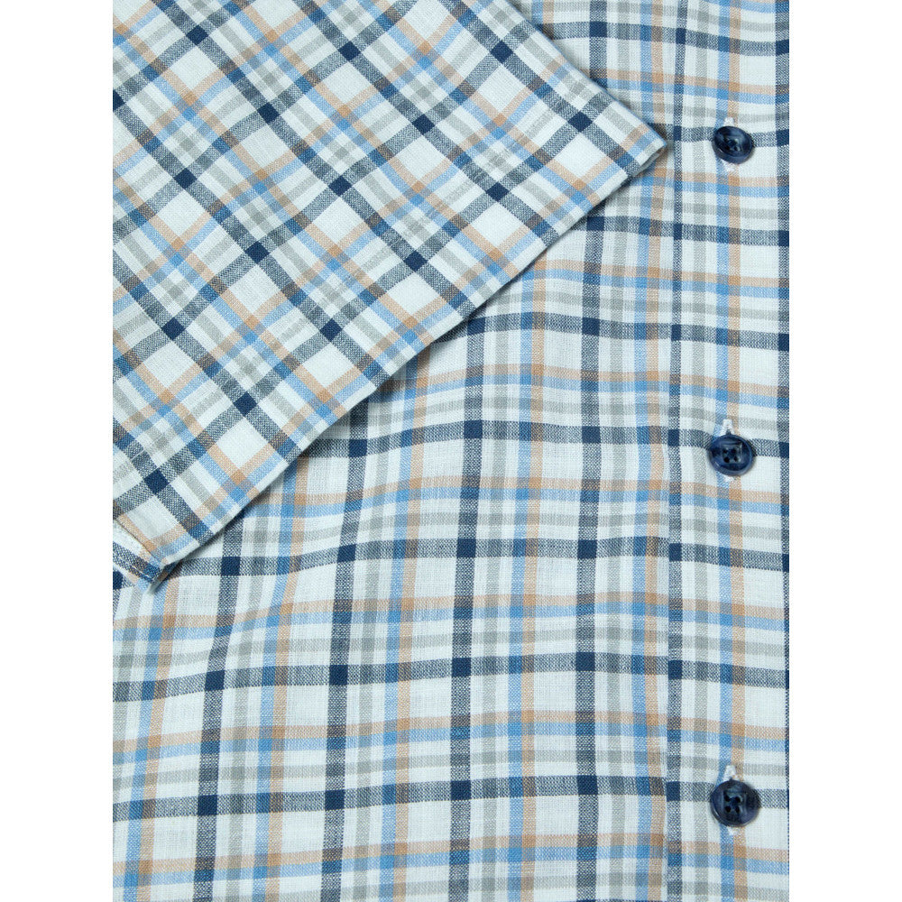 Drifter 14153SS 24 Blue Short Sleeve Casual Shirt