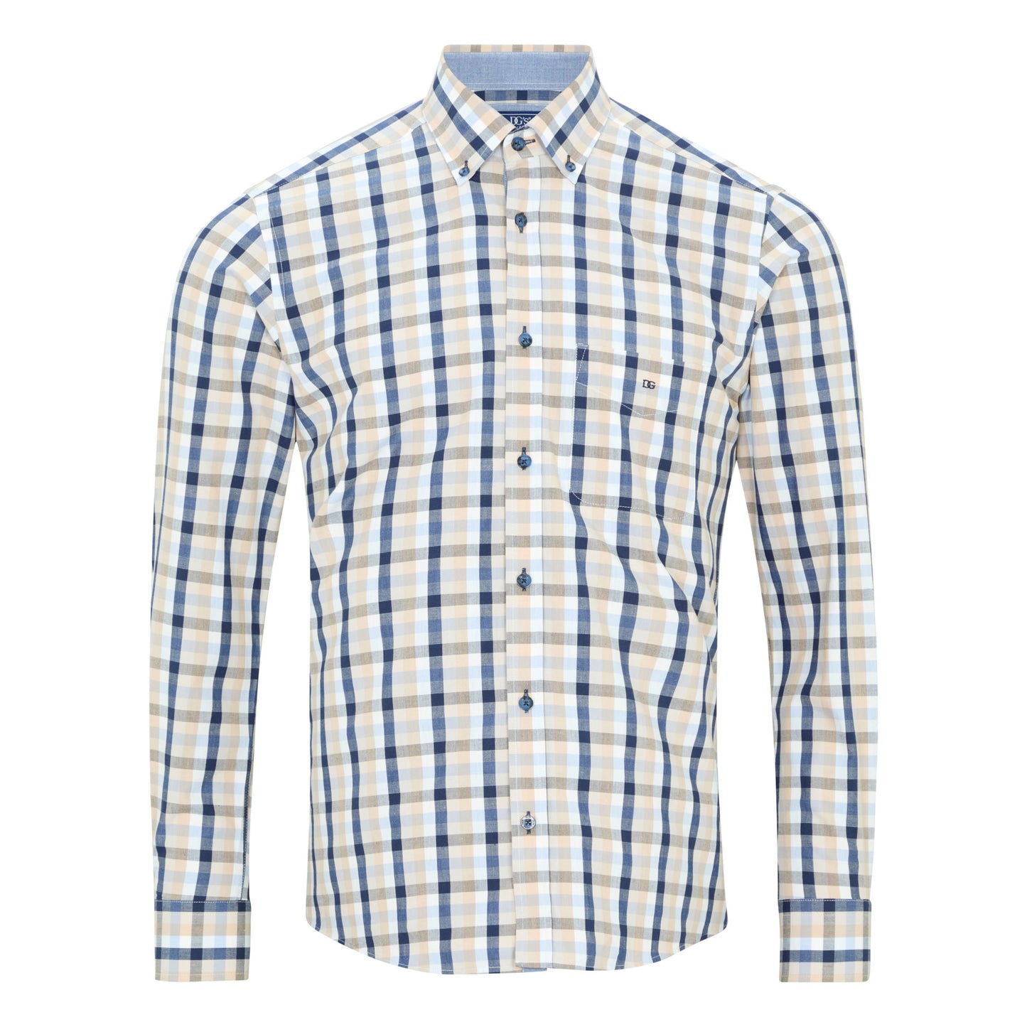 Drifter 14170 28 Dark Blue Regular Casual Shirt