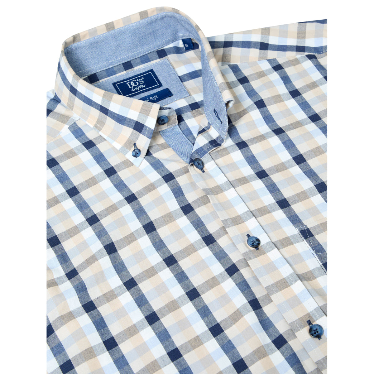 Drifter 14170 28 Dark Blue Regular Casual Shirt