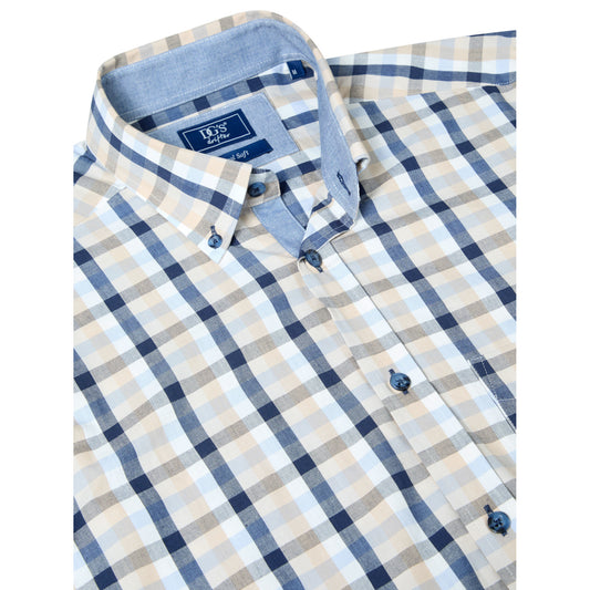Drifter 14170 28 Dark Blue Regular Casual Shirt