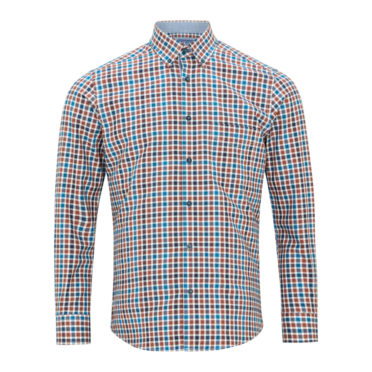 Drifter 14171 45 Brown Regular Casual Shirt