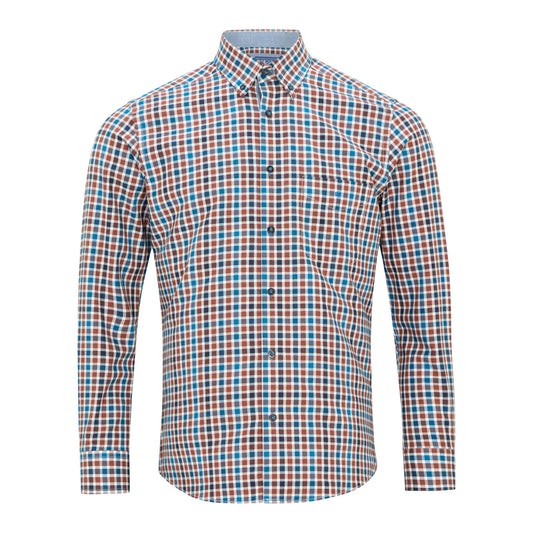 Drifter 14171 45 Brown Regular Casual Shirt