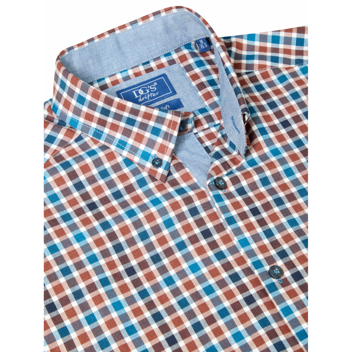 Drifter 14171 45 Brown Regular Casual Shirt