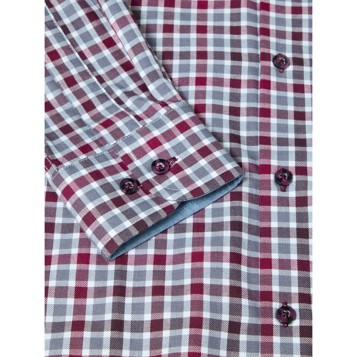 Drifter 14171 66 Burgundy Regular Casual Shirt
