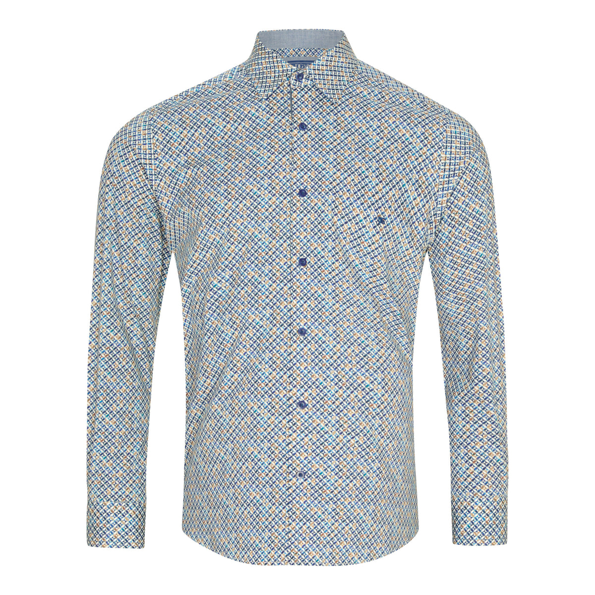 Drifter 14177 28 Navy Regular Casual Shirt