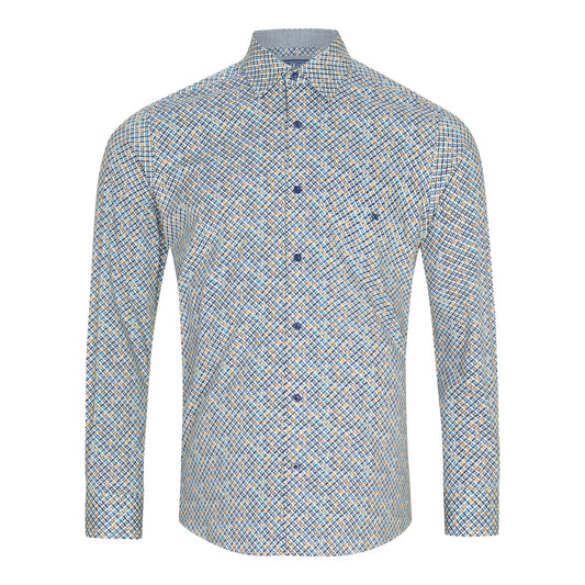 Drifter 14177 28 Navy Regular Casual Shirt