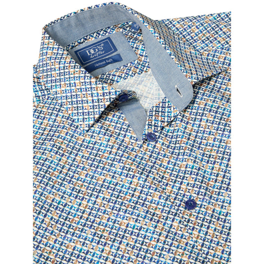 Drifter 14177 28 Navy Regular Casual Shirt