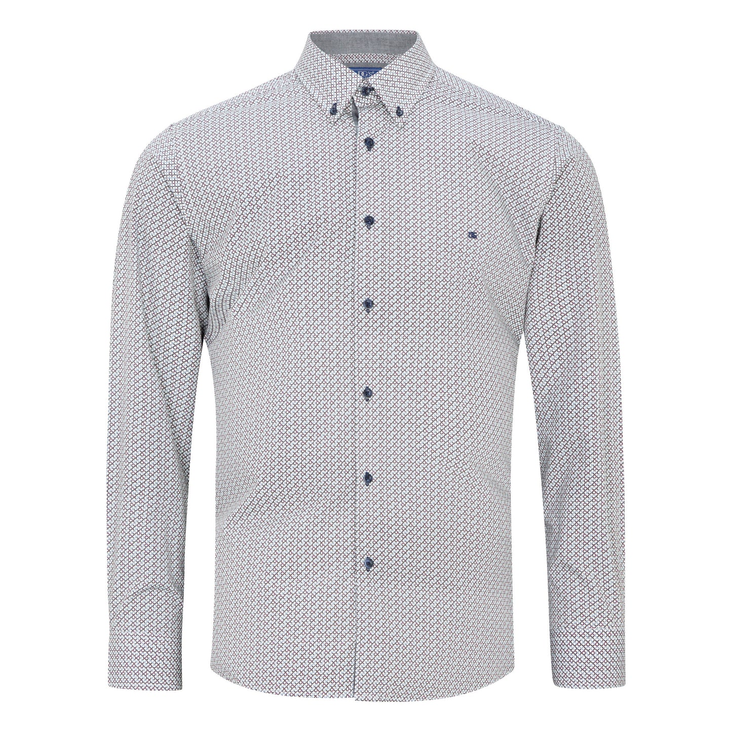 Drifter 14178 18 Navy Regular Casual Shirt