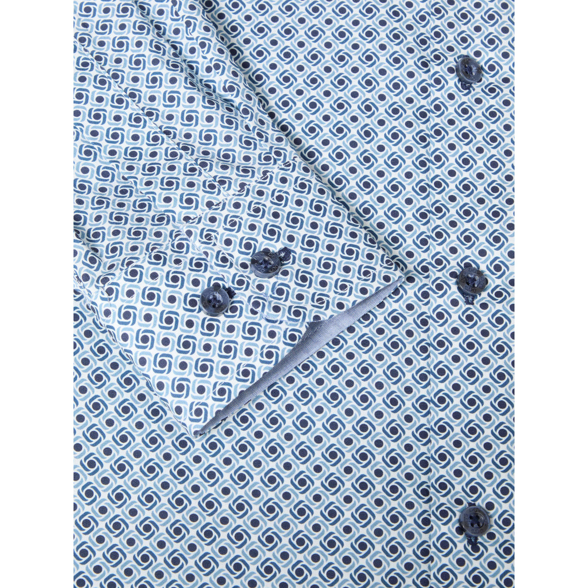 Drifter 14182 28 Dark Blue Blue Regular Casual Shirt