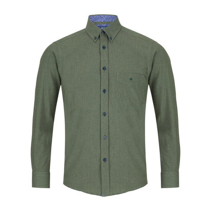 Drifter 14465 35 Olive Long Sleeve Casual Shirt
