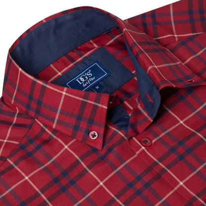 Drifter 14480 66 Red Long Sleeve Casual Shirt