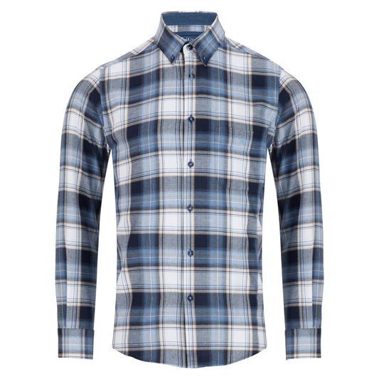 Drifter 14485 25 Blue Long Sleeve Casual Shirt