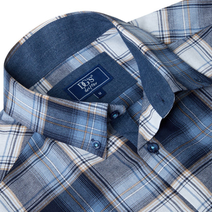 Drifter 14485 25 Blue Long Sleeve Casual Shirt